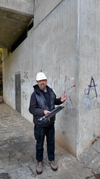 Anwendungsfoto mit dem Resonanztaster